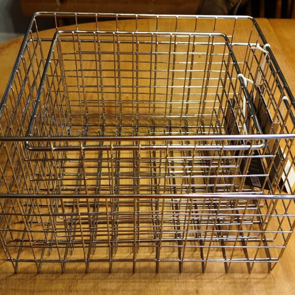 Salt By Sabrina London Storage Polished Nickel Baskets 3 Piece Set - Picture 2 of 10